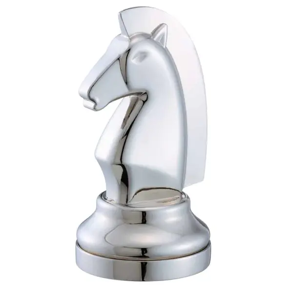 Chess Knight - Silver